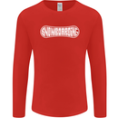 Snowboarding Snow Board Winter Sports Mens Long Sleeve T-Shirt Red
