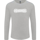 Snowboarding Snow Board Winter Sports Mens Long Sleeve T-Shirt Sports Grey