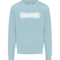 Snowboarding Snow Board Winter Sports Mens Sweatshirt Jumper Light Blue