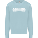 Snowboarding Snow Board Winter Sports Mens Sweatshirt Jumper Light Blue
