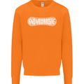 Snowboarding Snow Board Winter Sports Mens Sweatshirt Jumper Orange