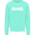 Snowboarding Snow Board Winter Sports Mens Sweatshirt Jumper Peppermint