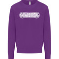 Snowboarding Snow Board Winter Sports Mens Sweatshirt Jumper Purple