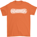 Snowboarding Snow Board Winter Sports Mens T-Shirt 100% Cotton Orange