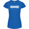 Snowboarding Snow Board Winter Sports Womens Petite Cut T-Shirt Royal Blue