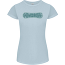 Snowboarding Snow Board Womens Petite Cut T-Shirt Light Blue