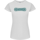 Snowboarding Snow Board Womens Petite Cut T-Shirt White