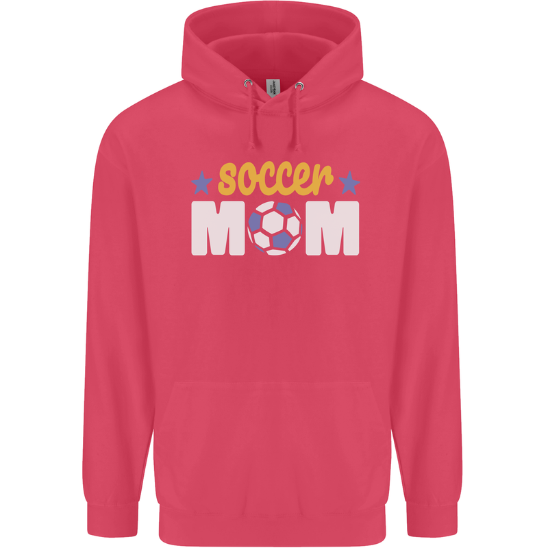 Soccer Mum Mom Childrens Kids Hoodie Heliconia