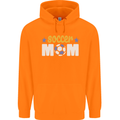 Soccer Mum Mom Childrens Kids Hoodie Orange