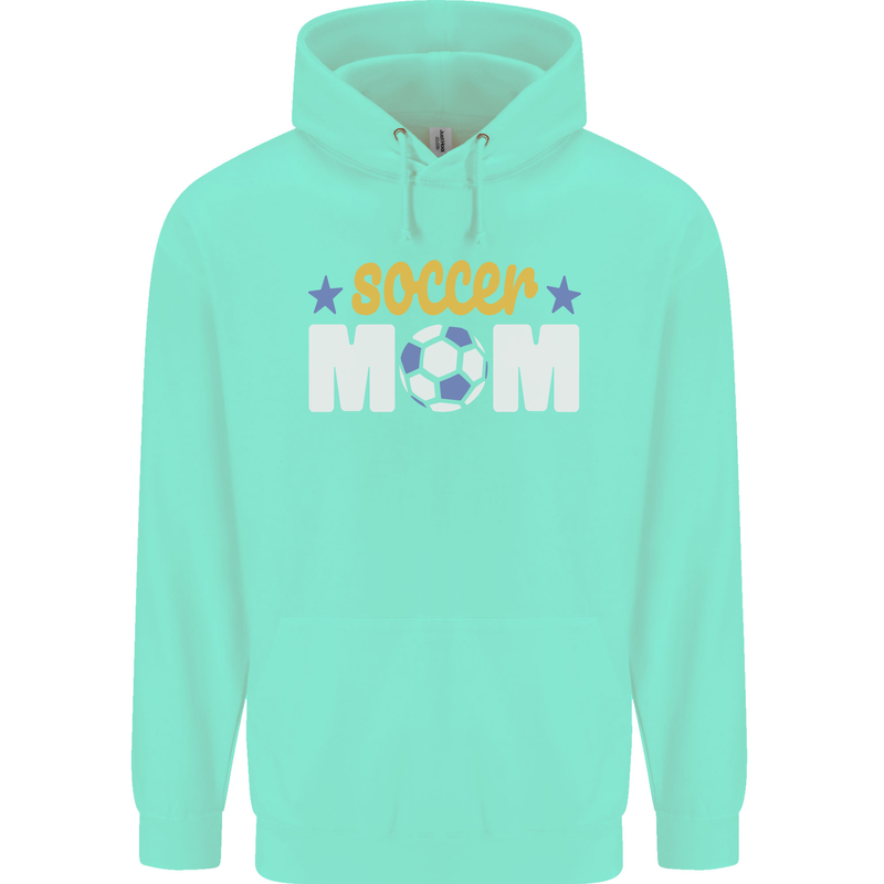 Soccer Mum Mom Childrens Kids Hoodie Peppermint