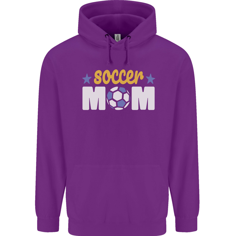 Soccer Mum Mom Childrens Kids Hoodie Purple