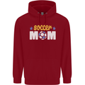 Soccer Mum Mom Childrens Kids Hoodie Red