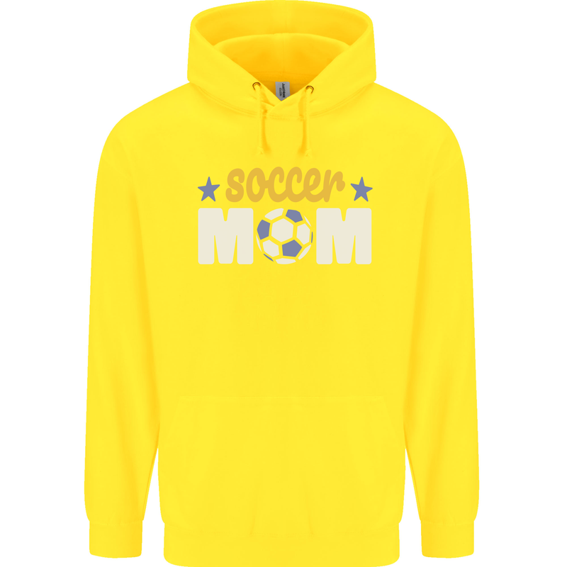 Soccer Mum Mom Childrens Kids Hoodie Yellow