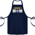 Soccer Mum Mom Cotton Apron 100% Organic Navy Blue