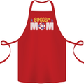 Soccer Mum Mom Cotton Apron 100% Organic Red