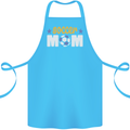 Soccer Mum Mom Cotton Apron 100% Organic Turquoise