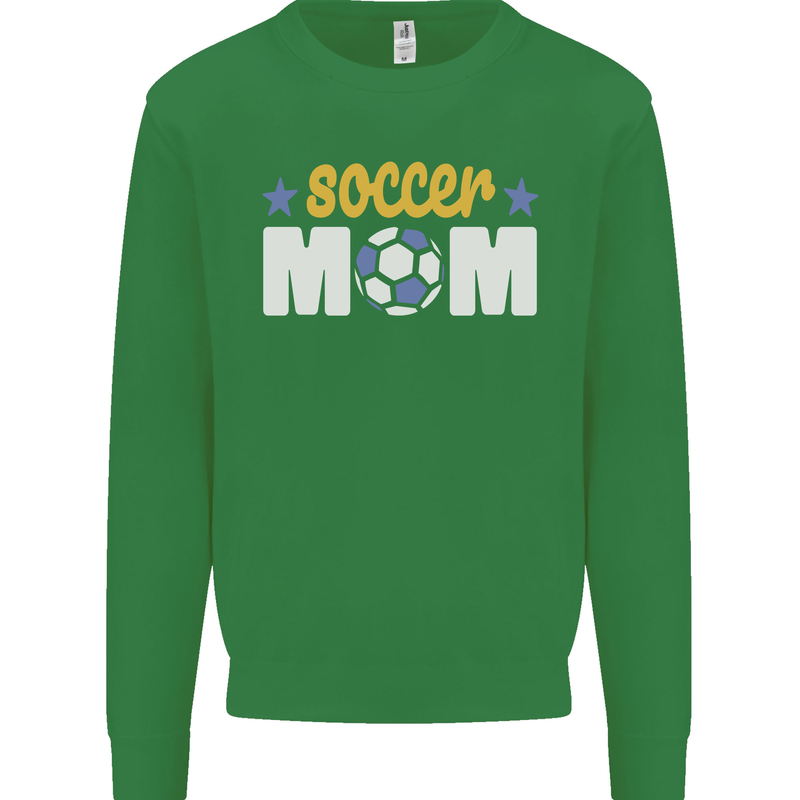 Soccer Mum Mom Kids Sweatshirt Jumper Irish Green