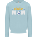 Soccer Mum Mom Kids Sweatshirt Jumper Light Blue