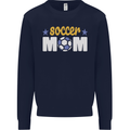 Soccer Mum Mom Kids Sweatshirt Jumper Navy Blue