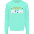 Soccer Mum Mom Kids Sweatshirt Jumper Peppermint