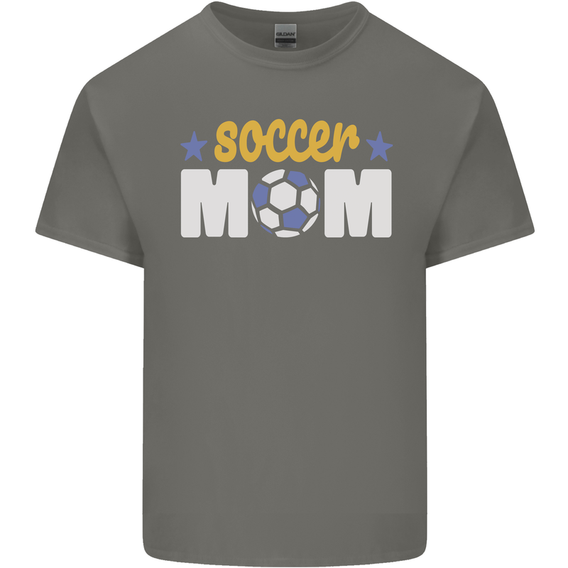 Soccer Mum Mom Kids T-Shirt Childrens Charcoal