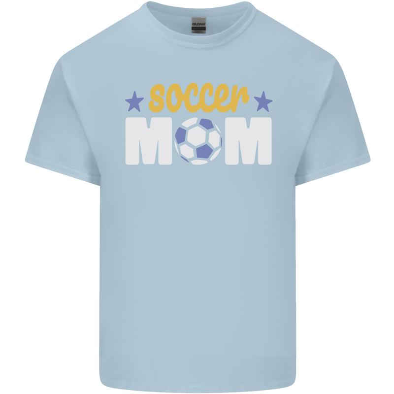 Soccer Mum Mom Kids T-Shirt Childrens Light Blue