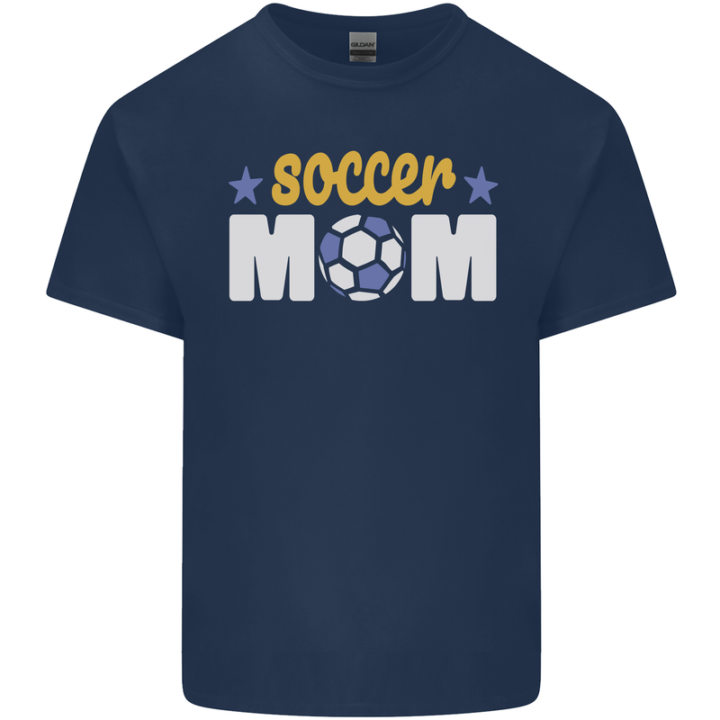 Soccer Mum Mom Kids T-Shirt Childrens Navy Blue