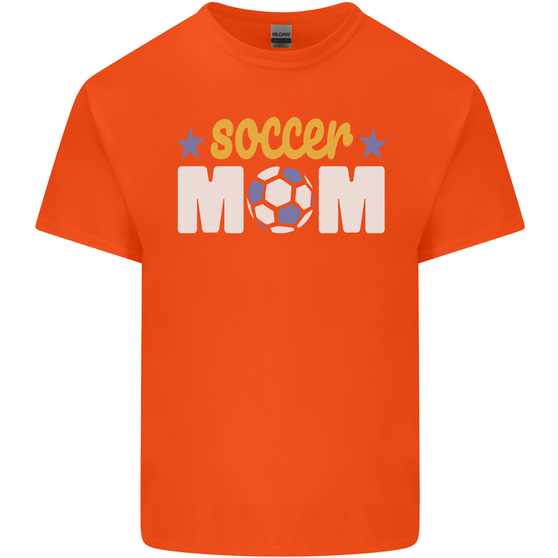 Soccer Mum Mom Kids T-Shirt Childrens Orange