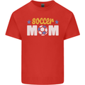 Soccer Mum Mom Kids T-Shirt Childrens Red