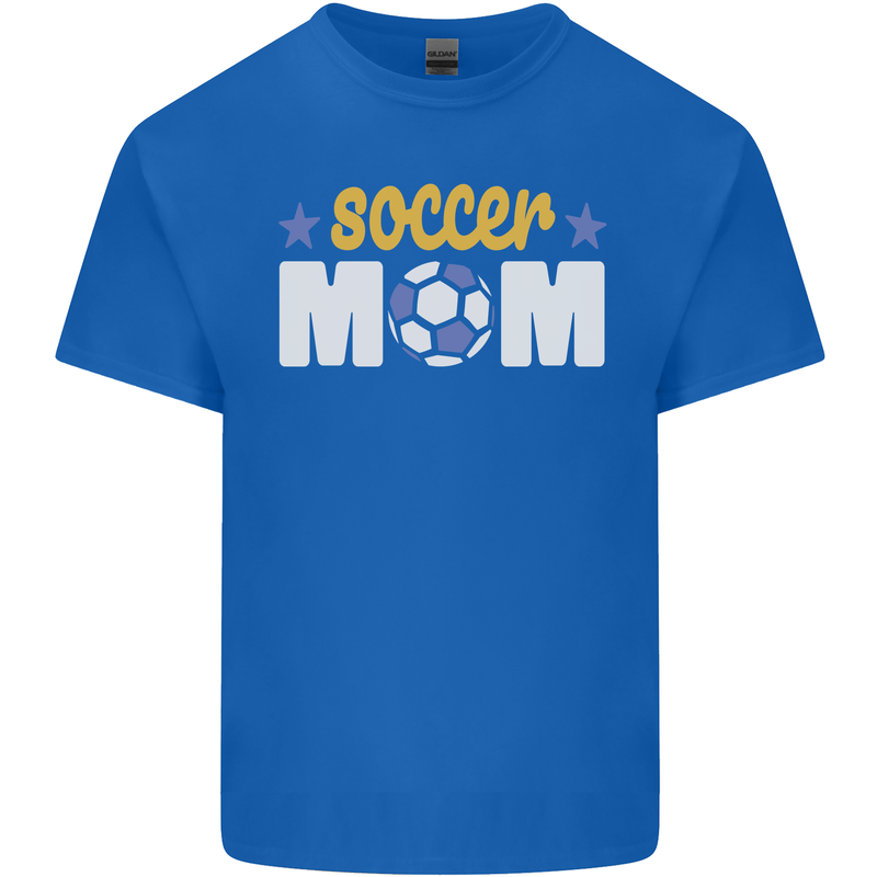 Soccer Mum Mom Kids T-Shirt Childrens Royal Blue