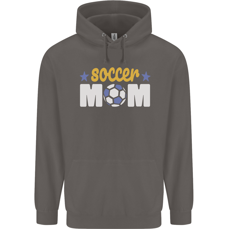 Soccer Mum Mom Mens 80% Cotton Hoodie Charcoal