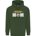 Soccer Mum Mom Mens 80% Cotton Hoodie Forest Green
