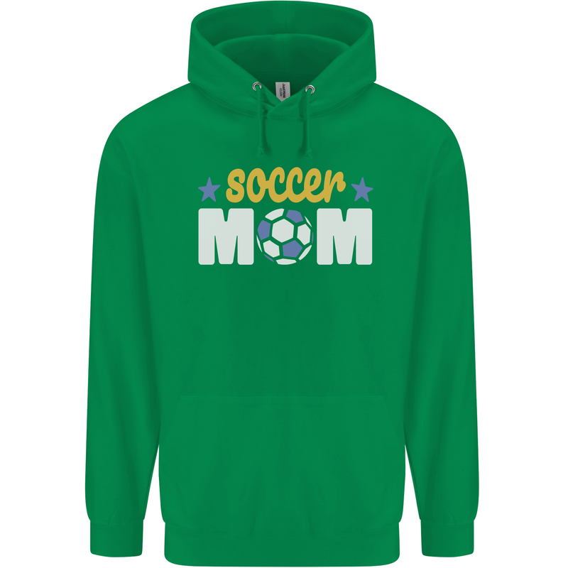 Soccer Mum Mom Mens 80% Cotton Hoodie Irish Green