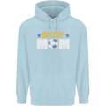 Soccer Mum Mom Mens 80% Cotton Hoodie Light Blue
