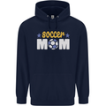 Soccer Mum Mom Mens 80% Cotton Hoodie Navy Blue