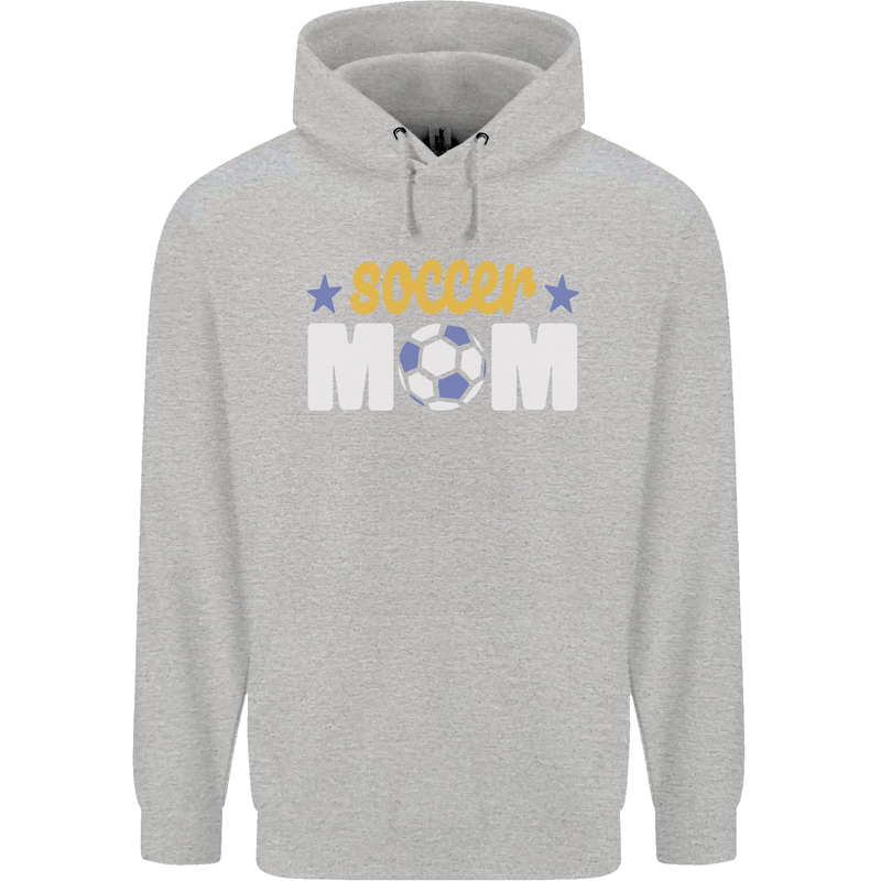 Soccer Mum Mom Mens 80% Cotton Hoodie Sports Grey
