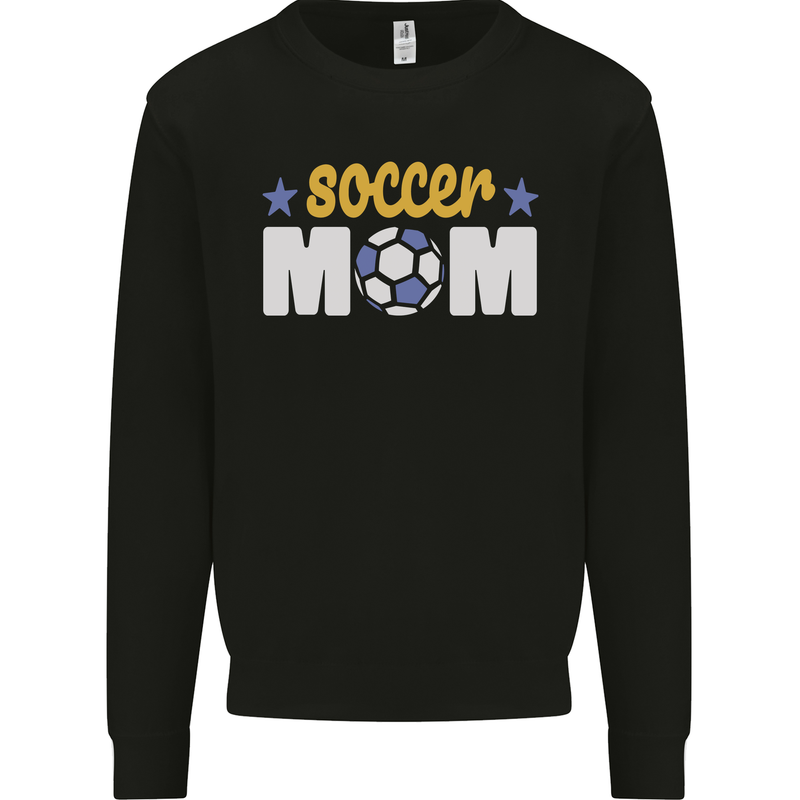 Soccer Mum Mom Mens Sweatshirt Jumper Black