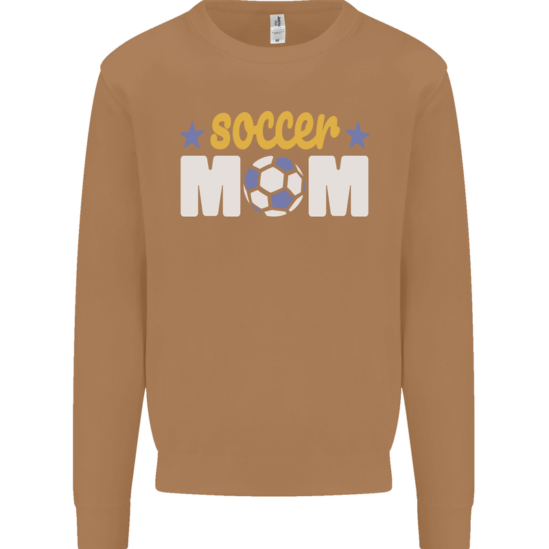 Soccer Mum Mom Mens Sweatshirt Jumper Caramel Latte