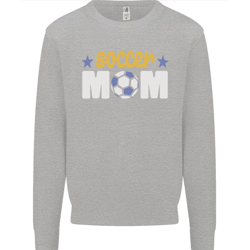 Soccer Mum Mom Mens Sweatshirt Jumper Sports Grey