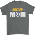 Soccer Mum Mom Mens T-Shirt 100% Cotton Charcoal