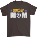 Soccer Mum Mom Mens T-Shirt 100% Cotton Dark Chocolate