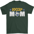 Soccer Mum Mom Mens T-Shirt 100% Cotton Forest Green