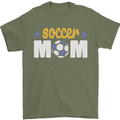 Soccer Mum Mom Mens T-Shirt 100% Cotton Military Green