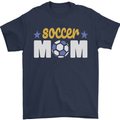 Soccer Mum Mom Mens T-Shirt 100% Cotton Navy Blue