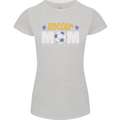 Soccer Mum Mom Womens Petite Cut T-Shirt Sports Grey