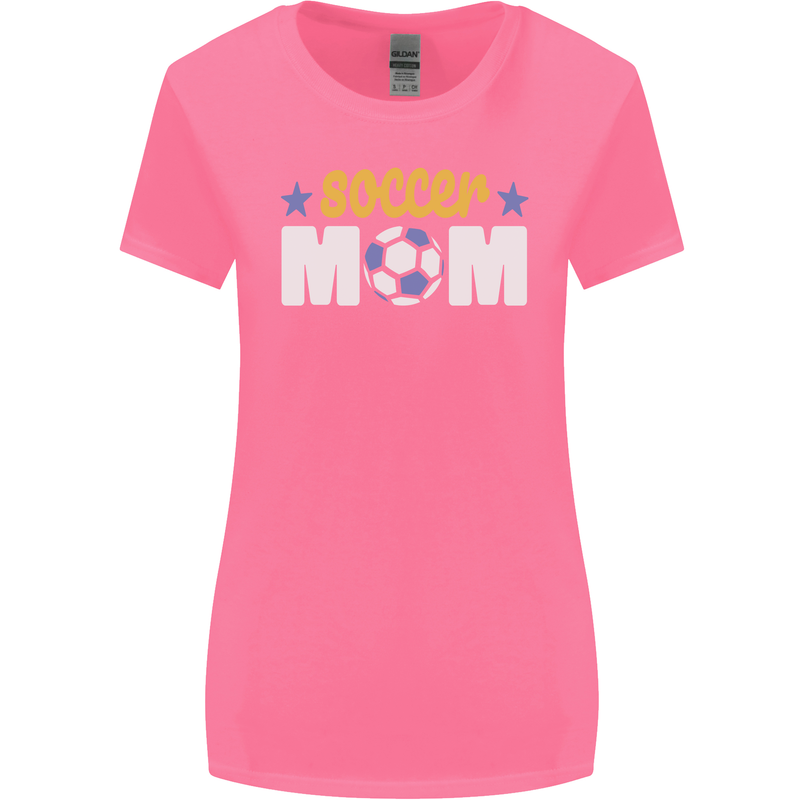 Soccer Mum Mom Womens Wider Cut T-Shirt Azalea