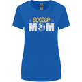 Soccer Mum Mom Womens Wider Cut T-Shirt Royal Blue