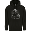 Soldier Special Forces Army Paras Marines Combat Mens 80% Cotton Hoodie Black