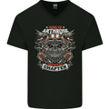Sons of Arthrose Funny Biker Motorbike Motorcycle Mens V-Neck Cotton T-Shirt Black