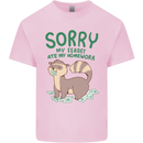 Sorry My Ferret Ate My Homework Funny Kids T-Shirt Childrens Light Pink